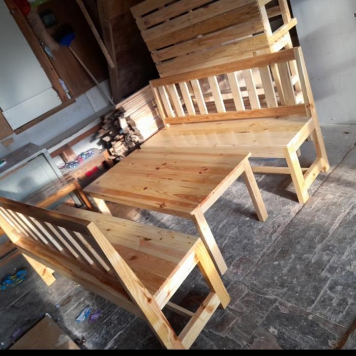 meja bangku ruang tamu kayu jati belanda