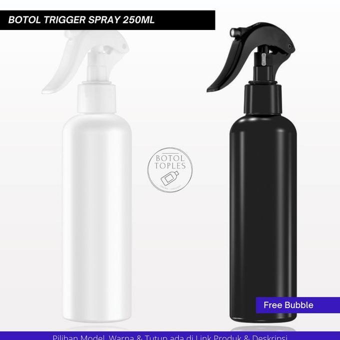 botol trigger 250ml spray bening tebal (HARGA GROSIR)