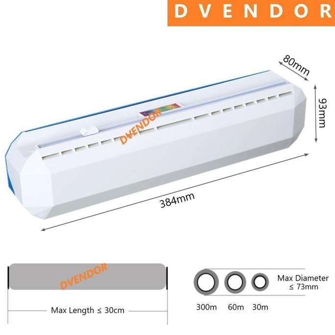 CLING WRAP DISPENSER ALAT TEMPAT PLASTIC WRAPPING SLIDE 300m