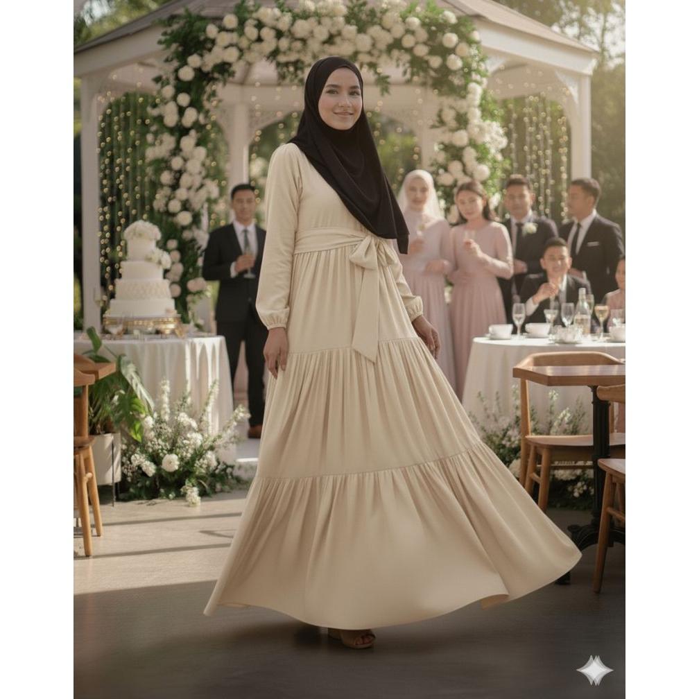 CALVORASUPPLY GAMIS POLOS SUSUN/GAMIS CANDA REMPEL RAYON PREMIUM (OHANAA) ORIGINAL