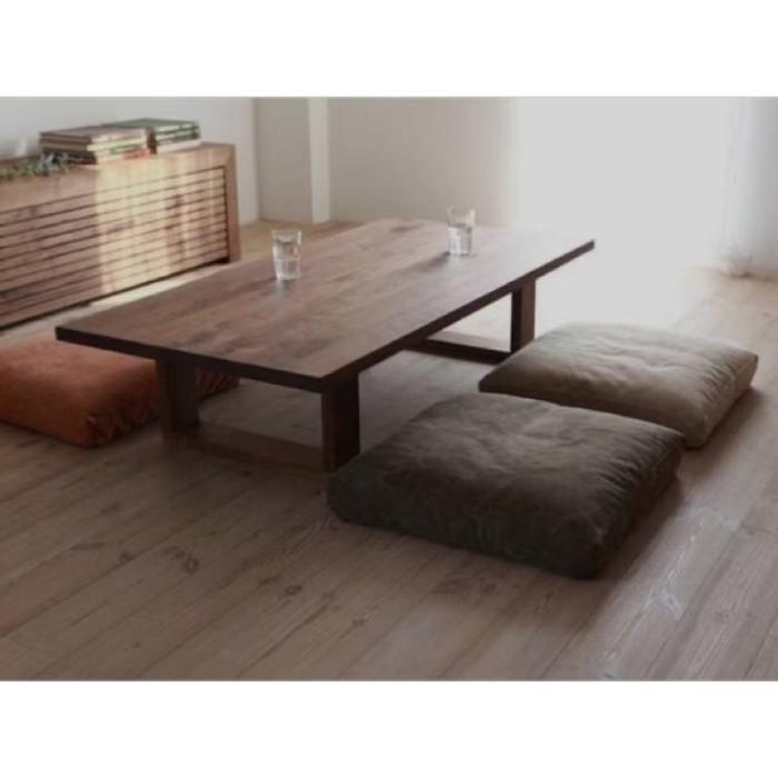 Meja lesehan kayu jati solid, Meja pendek kayu jati solid