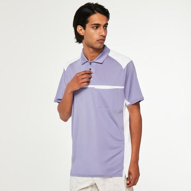 OKLY Bonded Golf Polo Shirt Lilac - Kaos Golf Pria Branded