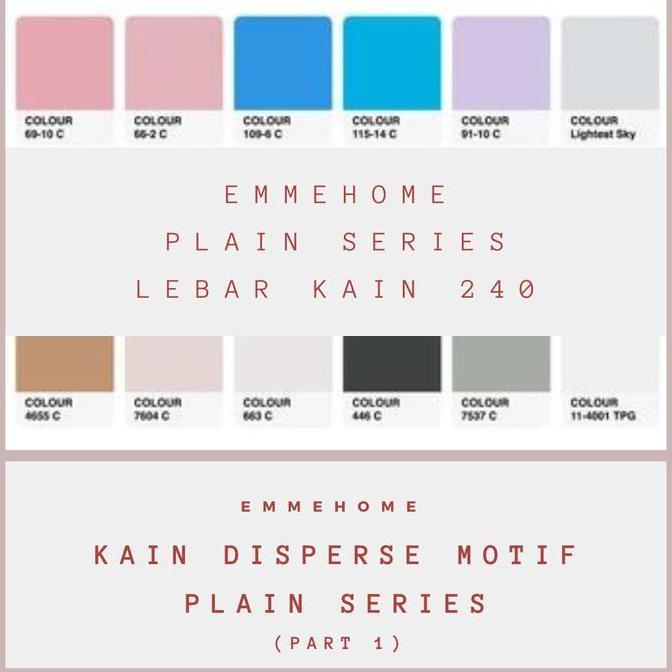 TERLARIS (L240) BAHAN KAIN SPREI DISPERSE MICROTEX POLOS 100GSM