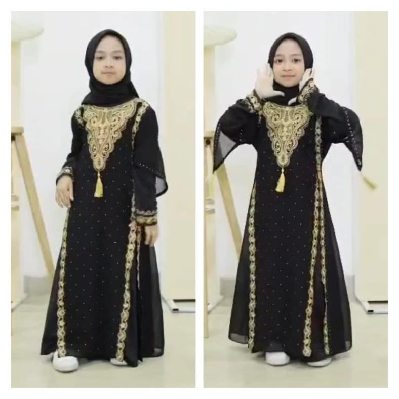 Gamis Anak - Gamis Anak Perempuan Mode Irana Bahan Jersey Korea
