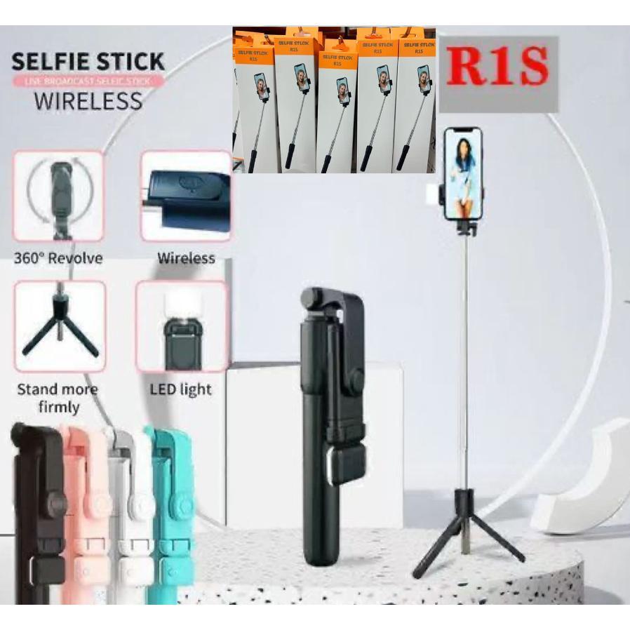 hot deals wakjon tongsis 4in1remote bluetooth + lampu led / tongsis 4in1 lampu led / tripod tongsis 