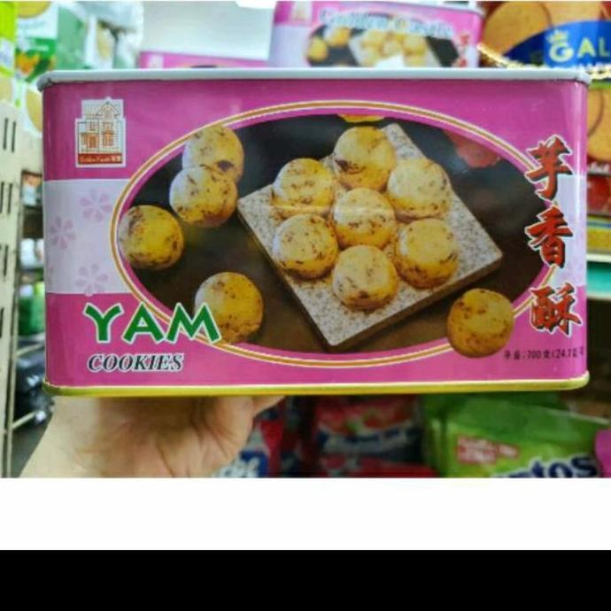yam cookies biskuit keladi