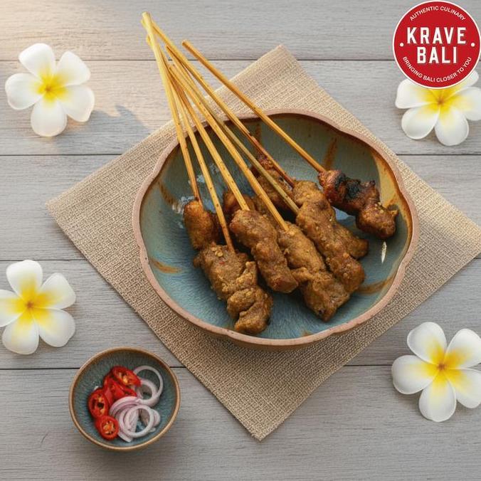 Sate Babi Bawah Pohon 180 gr - Makanan Khas Bali - Krave Bali