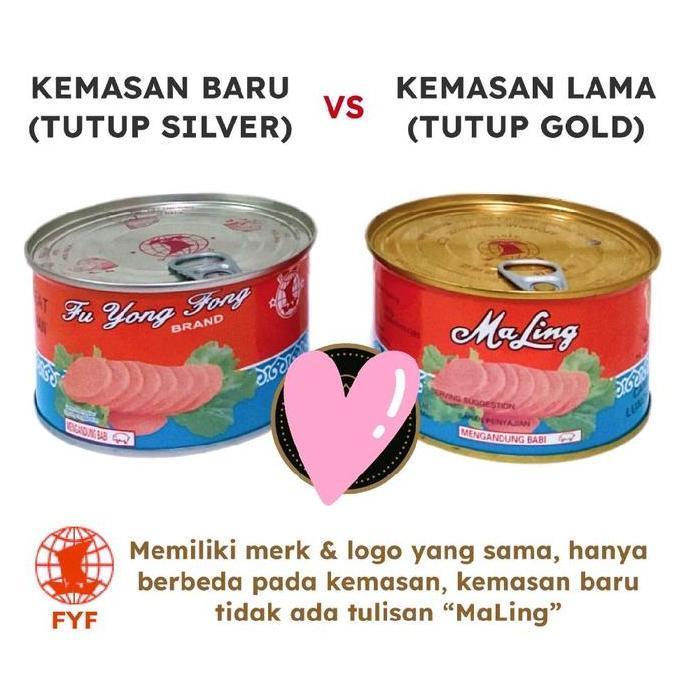 Ma Ling TTS / FYF / Luncheon Pork Meat 397gram / Daging Ham Babi Maling