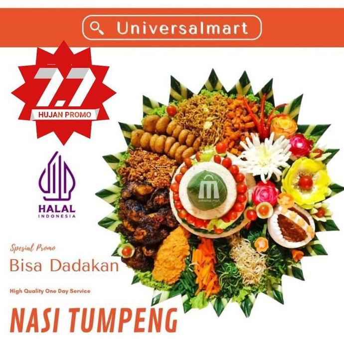 Nasi Tumpeng kuning porsi 5 orang