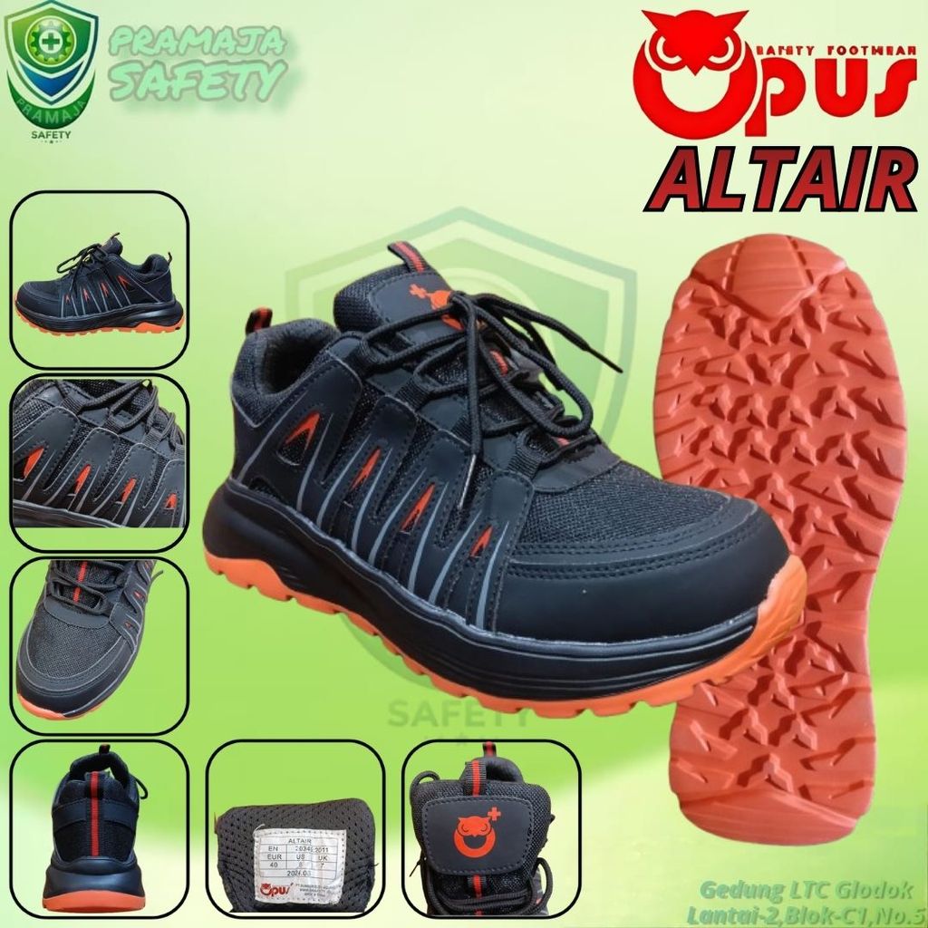 Sepatu Safety Kerja Opus Altair - Safety Shoes Pria Opus Original 100%