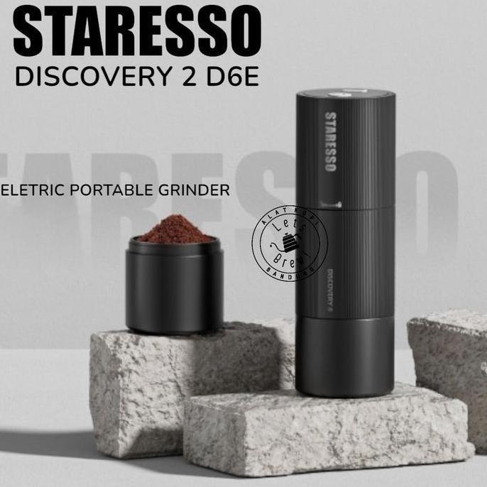 TERMURAH - Staresso Discovery 2 D6E Plus Portable Elektrik Grinder untuk Espresso sampai manual Brew