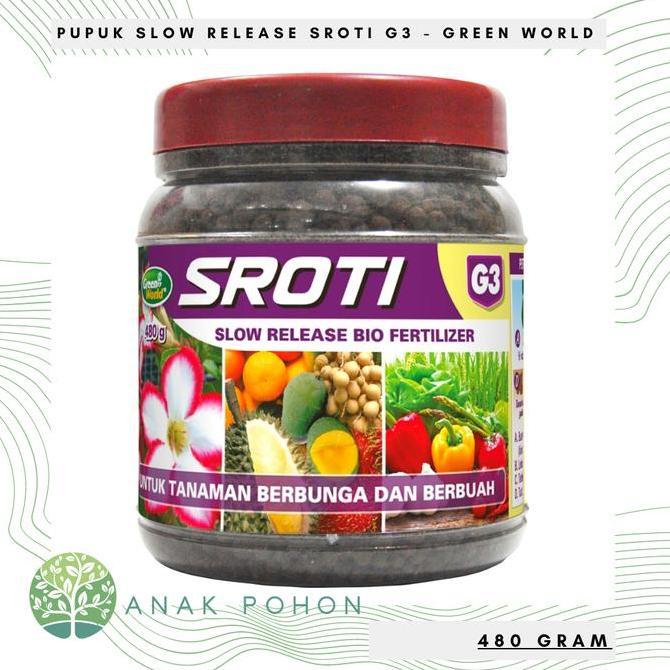 Pupuk Organik Slow Release SROTI G3 - Khusus Bunga & Buah - 480 gr