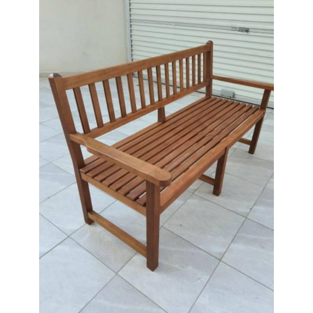 Kursi Teras Panjang Minimalis Kayu Jati