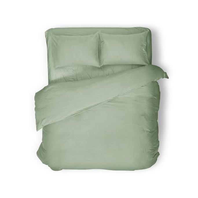 TERLARIS!! SPREI POLOS SAGE GREEN DISPERSE 180X200