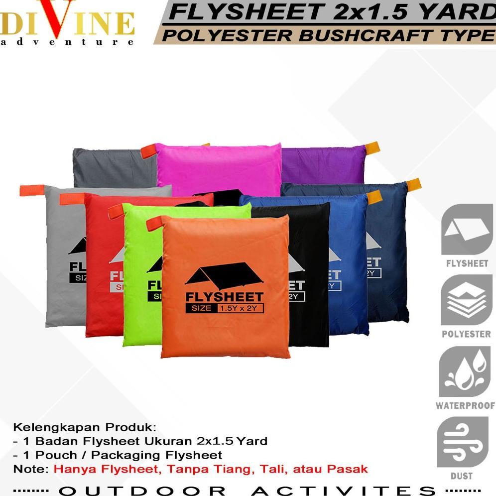 KUALITAS SUPER Flysheet tenda 200 x 150 Waterproof Camping Atap tenda Outdoor Kanopi Tenda flysheet 