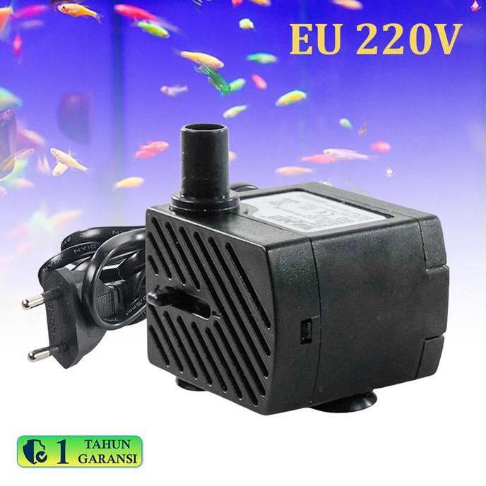 FOWERLEB Pompa Celup Aquarium Kolam 3 4 5 Watt Mini Water Pump Submersible 220V EU Plug