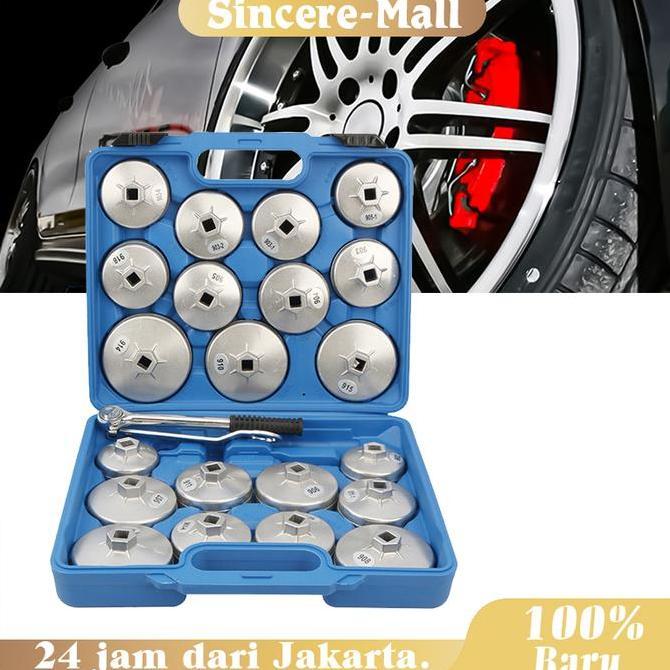 DIKARTELLA Kunci Filter Oli Mangkok 1set Kunci Pas Pembuka Tutup Filter Oli Mobil