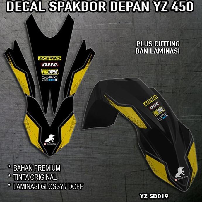 Decal Spakbor Depan YZ 450