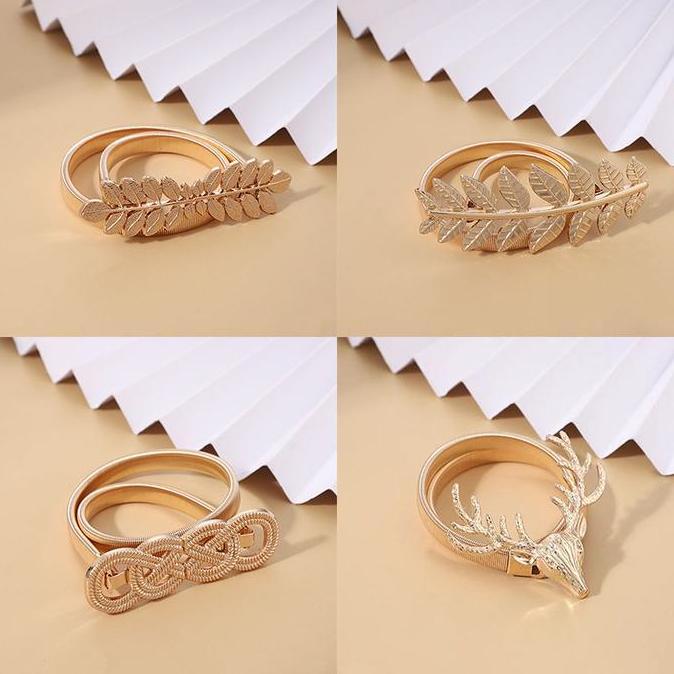 GAIZINPO Tirai Dekorasi Pelaminan Telinga Gandum Pengikat Kemewahan Emas Klip Gorden Modern Dan Sede