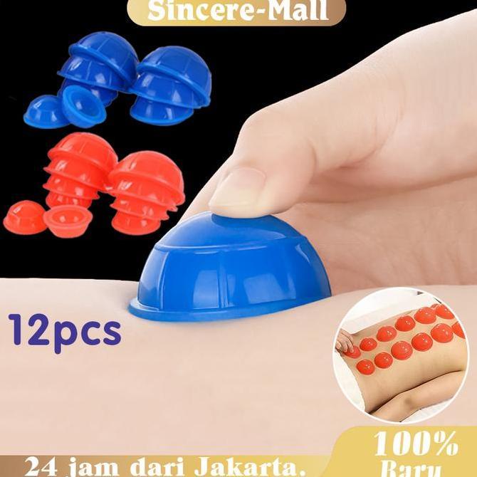 GAIZINPO Alat Kop Angin Bekam Bahan Karet Silikon 1set - Cocok Untuk Penggunaan Di Rumah  Kop Angin 
