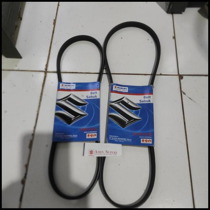 HOT DEAL FAN BELT DINAMO AMPER DAN AC SUZUKI BALENO LAMA 1996-2002 ASLI 