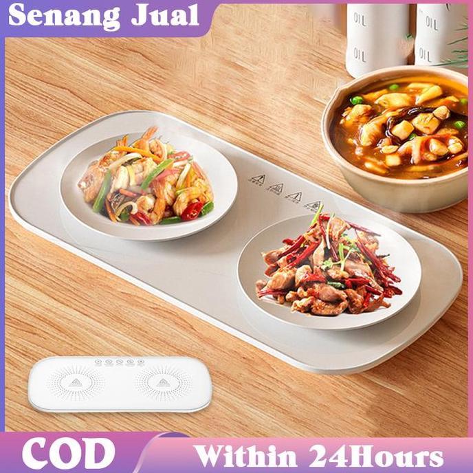 HAZTFRIOR Papan Pemanas Makanan Multifungsi / Penghangat Makanan Irit Listrik Portable / Cerdas Suhu