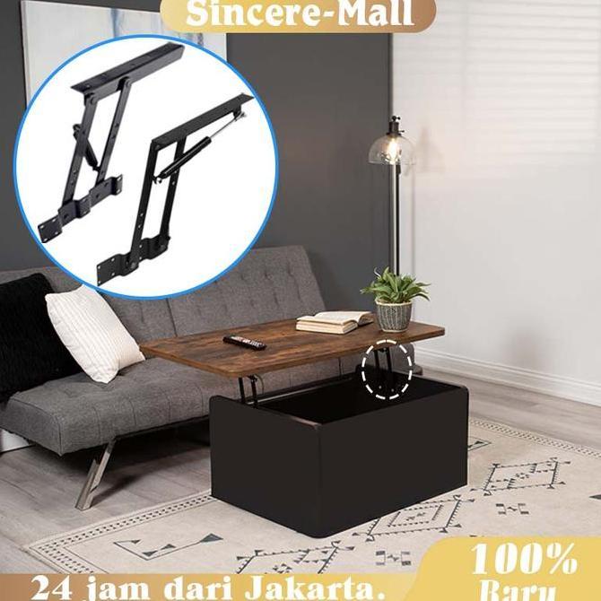 VIWIUWIU Engsel Hidrolik Extention / Coffee Table Lift Up / Engsel Meja Lift Up Down Lipat
