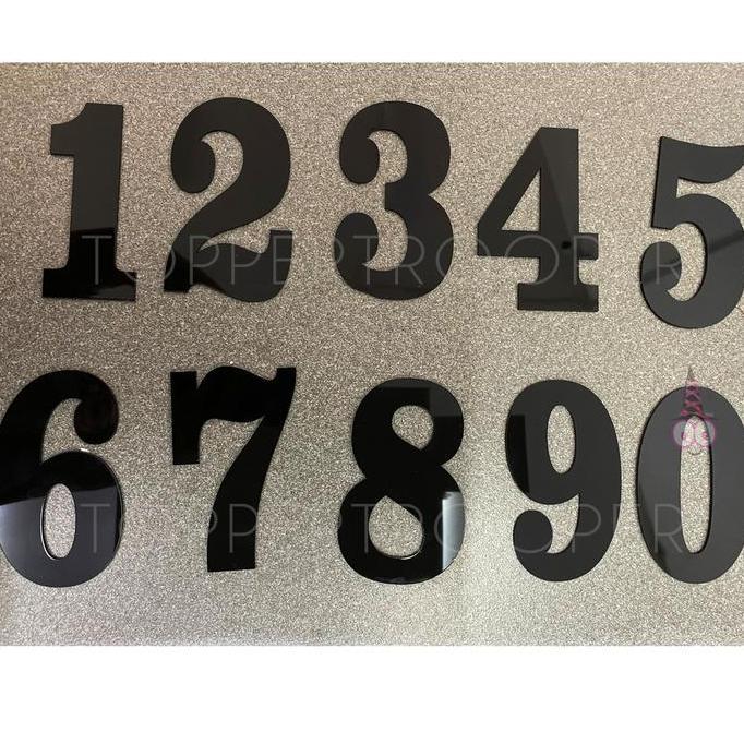 GRATIS ONGKIR - Nomor Rumah Angka | Nomor Rumah Cluster Akrilik Angka Tempel | Nomer Rumah Minimalis