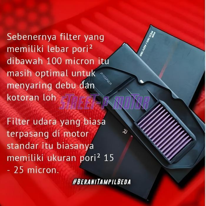 Filter Udara Proper Racing Line Semua Varian Motor Jaring Hybrid Motorcycle Filter  Udara Kain Origi