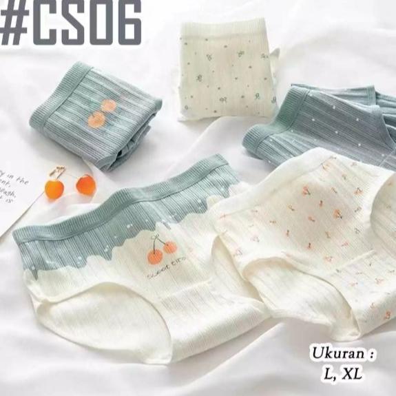 Isi 6Pcs || TERMURAH Celana Dalam Wanita Motif Lucu | CD Wanita Dewasa Remaja (( HAODE ))