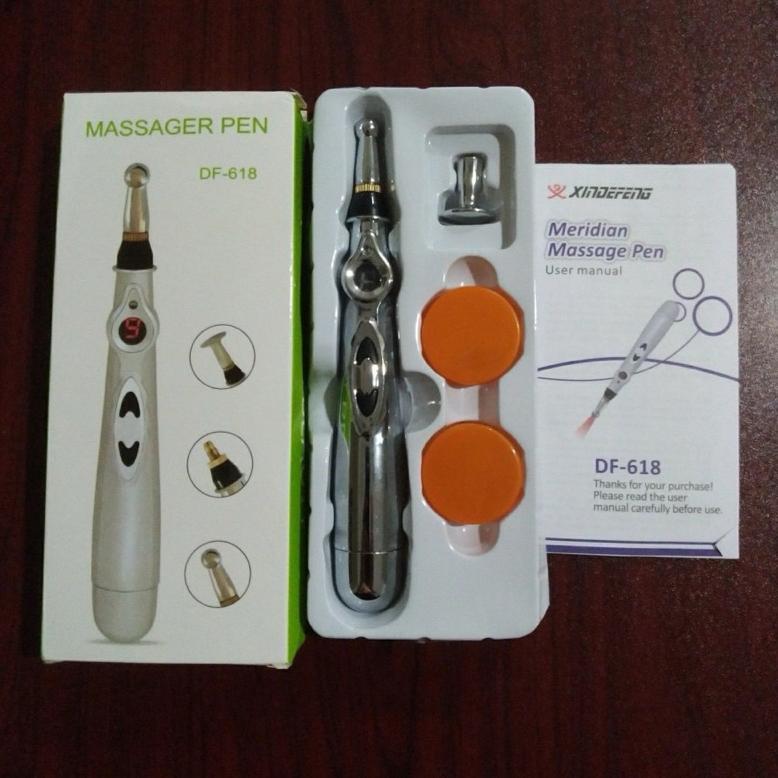 Pena Akupuntur + Cream / PENA PIJAT TERAPI REFLEKSI ELEKTRIK MASSAGE PEN AKUPUNTUR LISTRIK MERIDIAN