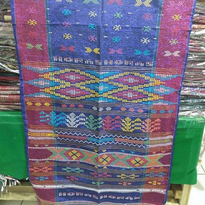 ulos Sadum tikar Tambunan warna biru keunguan DS