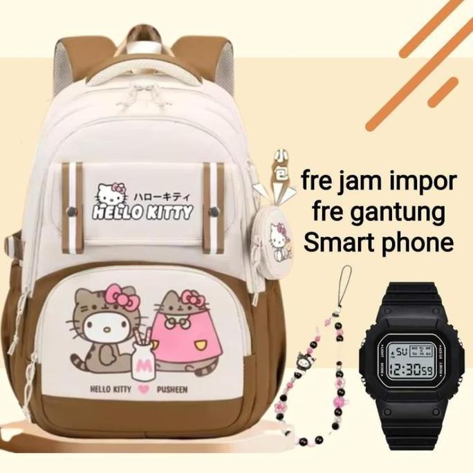 Tas Ransel Fashion Anak Perempuan Tas Sekolah Sd Smp Kapasitas Besar