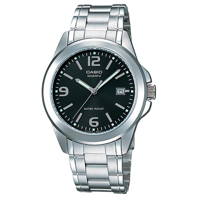 Jam Tangan Pria Casio Standard MTP-1215A-1ADF MTP1215 MTP-1215A Stainless Steel Band