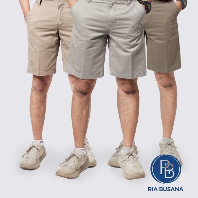 Ria Busana - Ria Busana Kendy Celana 50 Cm Pendek Kasual Dewasa Pria