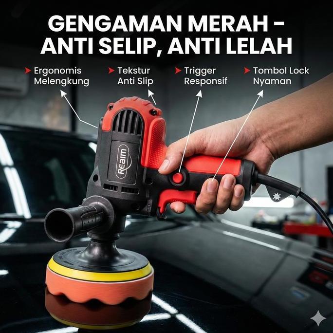 Promo Reaim mesin poles mobil alat poles motor kecil alat poles motor Alat Poles Cat Mobil Mesin Pol