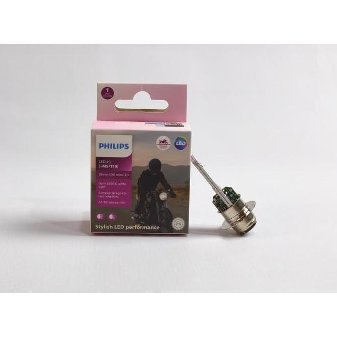 PHILIPS ORIGINAL 100% LAMPU DEPAN MOTOR LED BEAT FI BEAT POP BEAT STREET BEAT ECO LED M5 AC DC H6 Mo