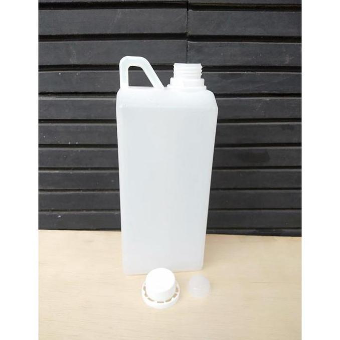 Jerigen 1 liter segel kecil Jerigen madu 1000ml HDPE BARU isi 10pcs Putih