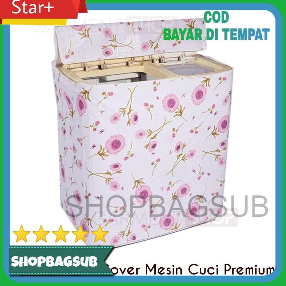 BIG PROMO Cover Mesin Cuci 2 Tabung  Sarung Mesin Cuci 2 Tabung Penutup Tutup Mesin Cuci 2 Tabung  B