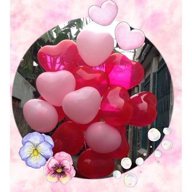 balon karet hati / balon love / balon hati