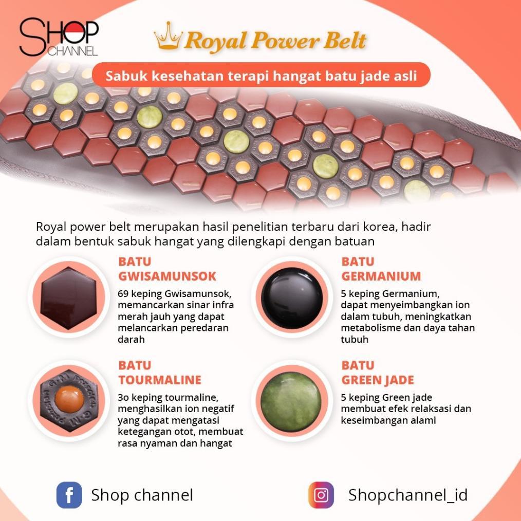 HOT SALE Royal Power Belt 109 Batu Kesehatan Terapi Pinggang Punggung dan Melancarkan Peredaran Dara