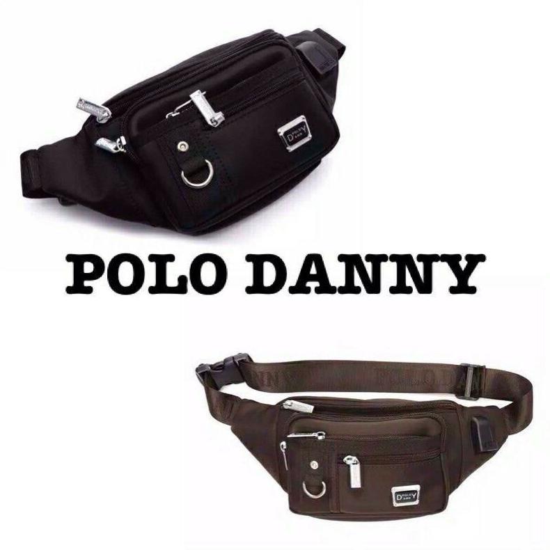 TAS SELEMPANG POLO DANNY.TAS PINGGANG POLO DANNY ORIGINAL