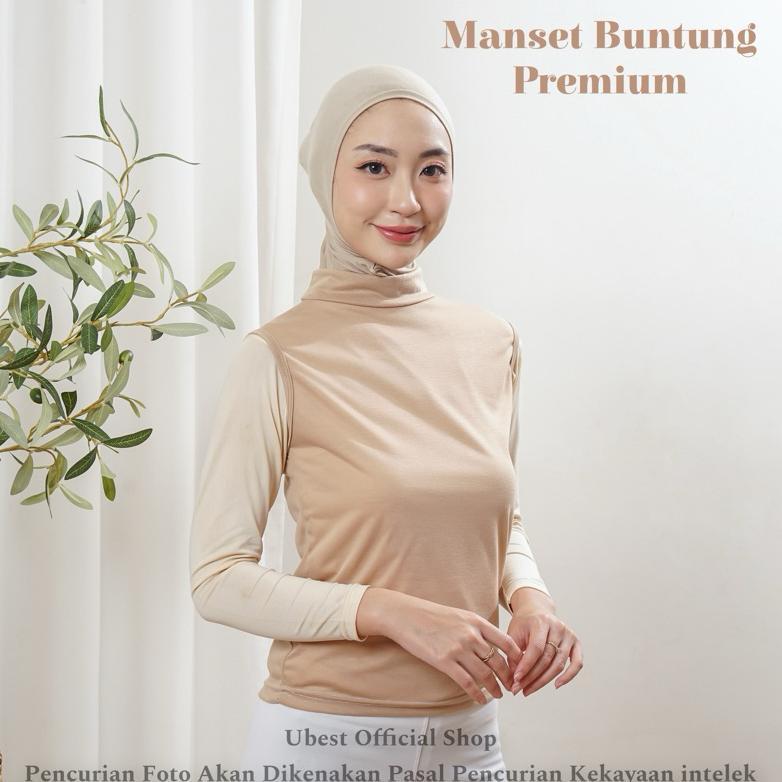Premium Manset Buntung Inner Kaos Wanita Tanpa Lengan Baju Dalaman Wanita Manset Tanpa Lengan