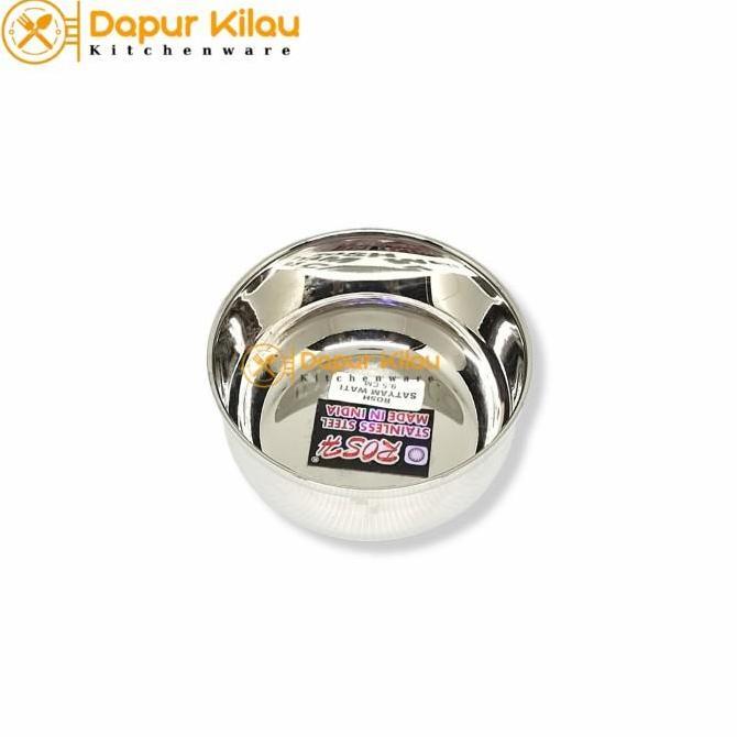 Mangkok Kecil Stainless Steel Tebal Tempat Bumbu Saos Kecap 7-10.5cm