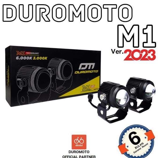 HARGA PABRIK - DUROMOTO M1 Lampu Led Proyektor Motor Mobil Driving Lamp Senlo