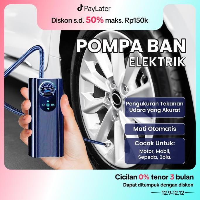 TERMURAH - Pompa Ban Motor dan Mobil Elektrik Portable