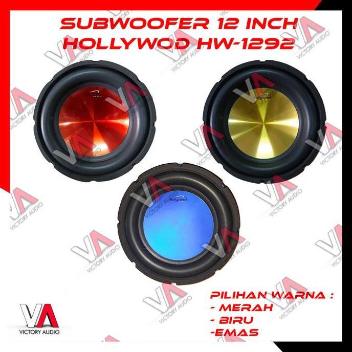 DEAL TERBAIK - Subwoofer Hollywood 12 inch Double Coil HW 1292 Speaker Mobil