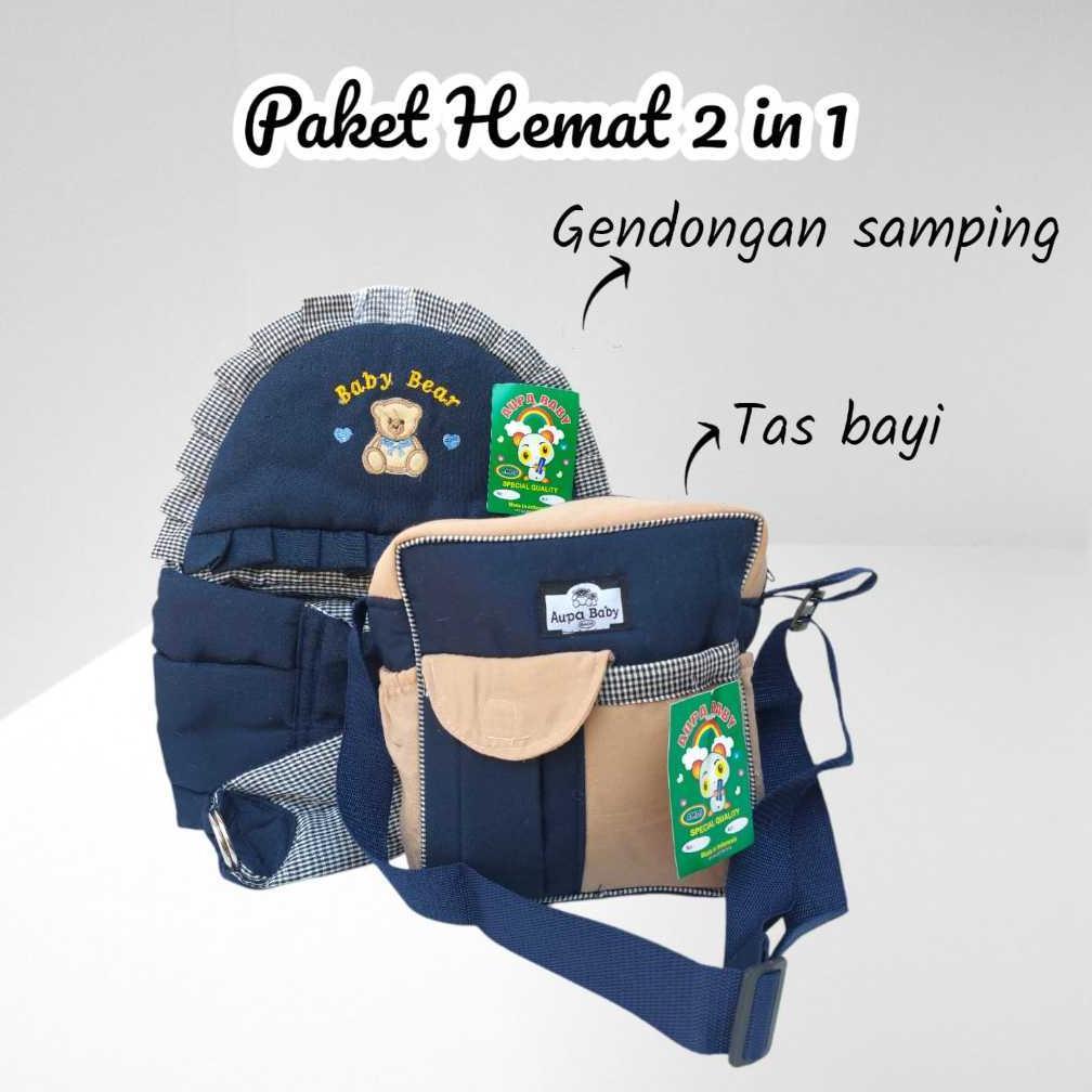 BESTPROMO Paket HEMAT 2 in 1 Twil Gendongan bayi Dan Tas bayi set perlengkapan bayi baru lahir newbo