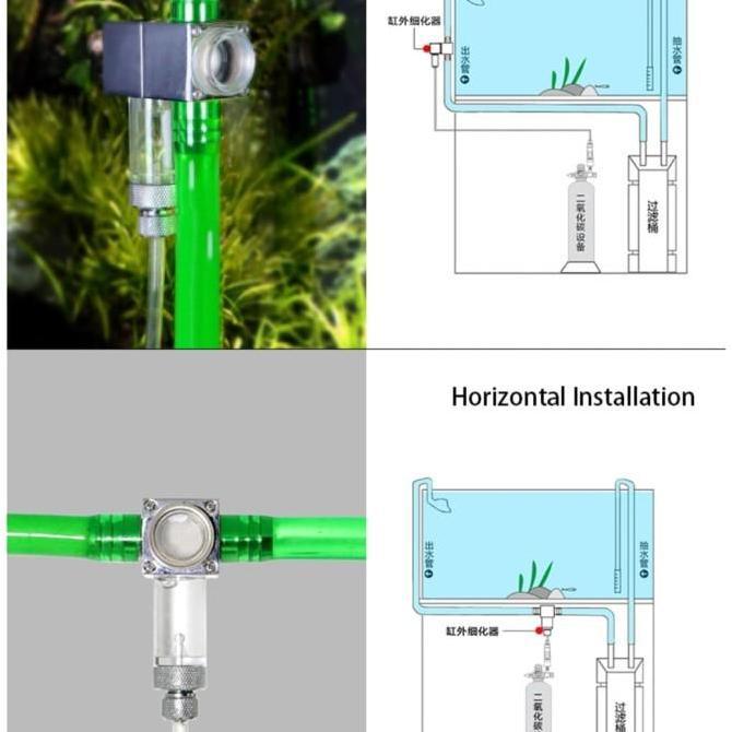 Co2 inline diffuser / co2 external diffuser