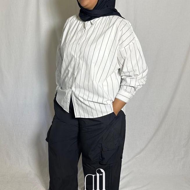 Kemeja Big Size Kemeja Big Size Nancy Oversized Shirt Plus